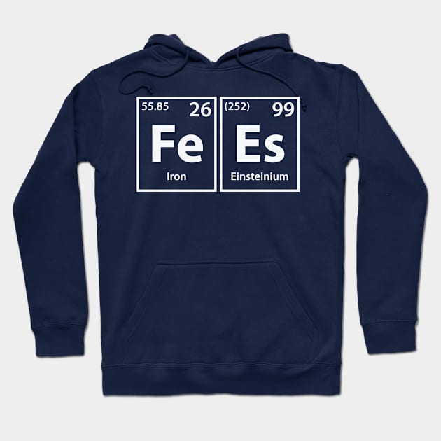 Fees (Fe-Es) Periodic Elements Spelling Hoodie by cerebrands